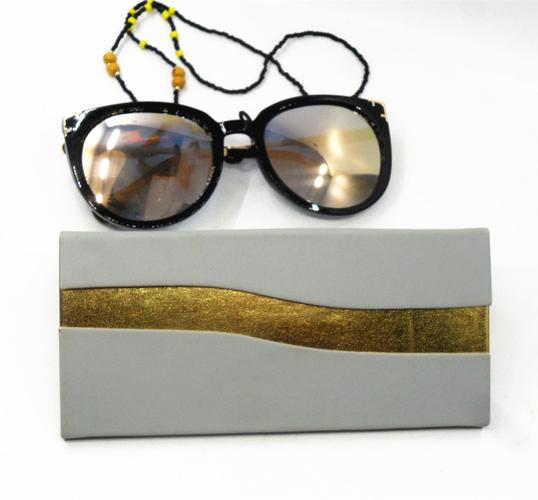 手工折叠太阳镜盒厂家销售定做做工精细高档美观折叠墨镜 眼镜盒